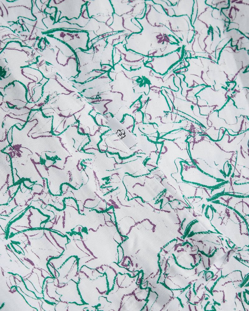 Ted Baker Bartlet Sleeve Revere Printed Skjorta Herr Vita | NUY-451937
