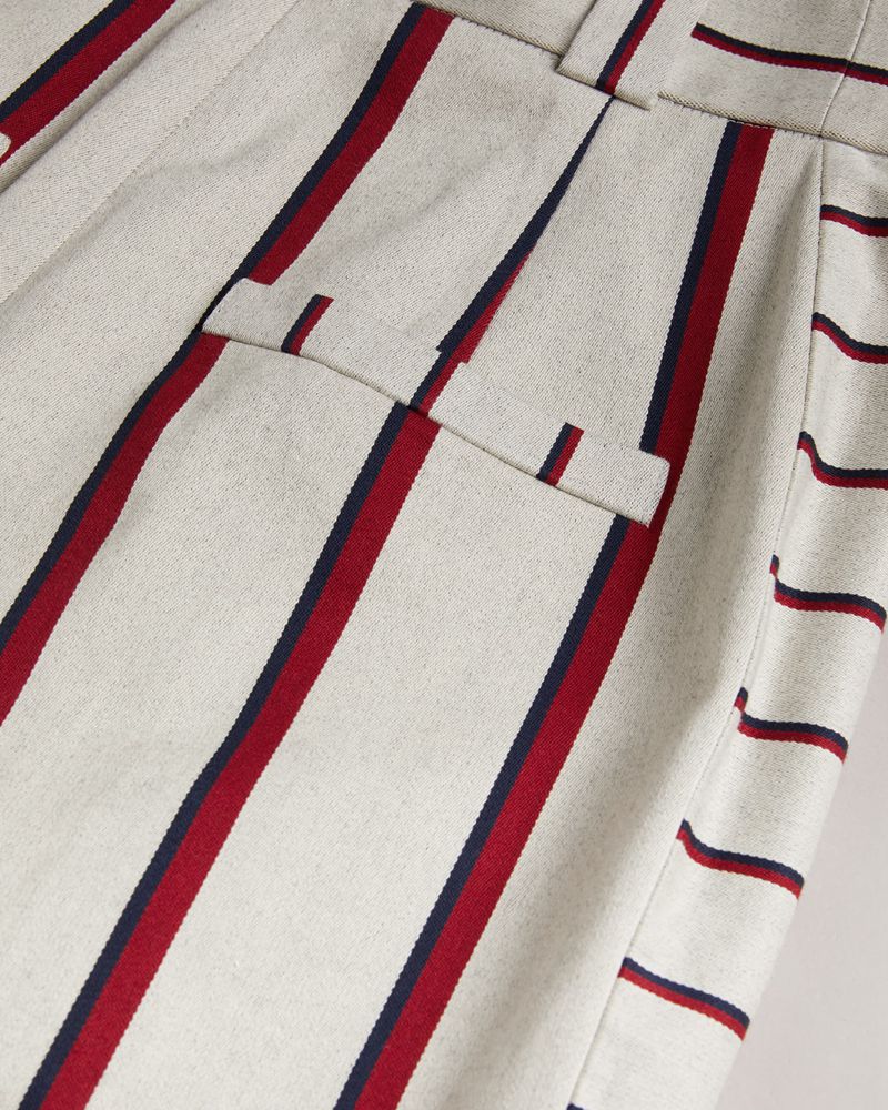 Ted Baker Beda Striped Breda Leg Byxor Dam Vita | GUO-201975
