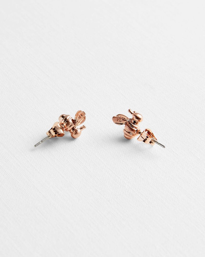 Ted Baker Beelii Bee Earrings Smycken Dam Rosegold | PGY-165932