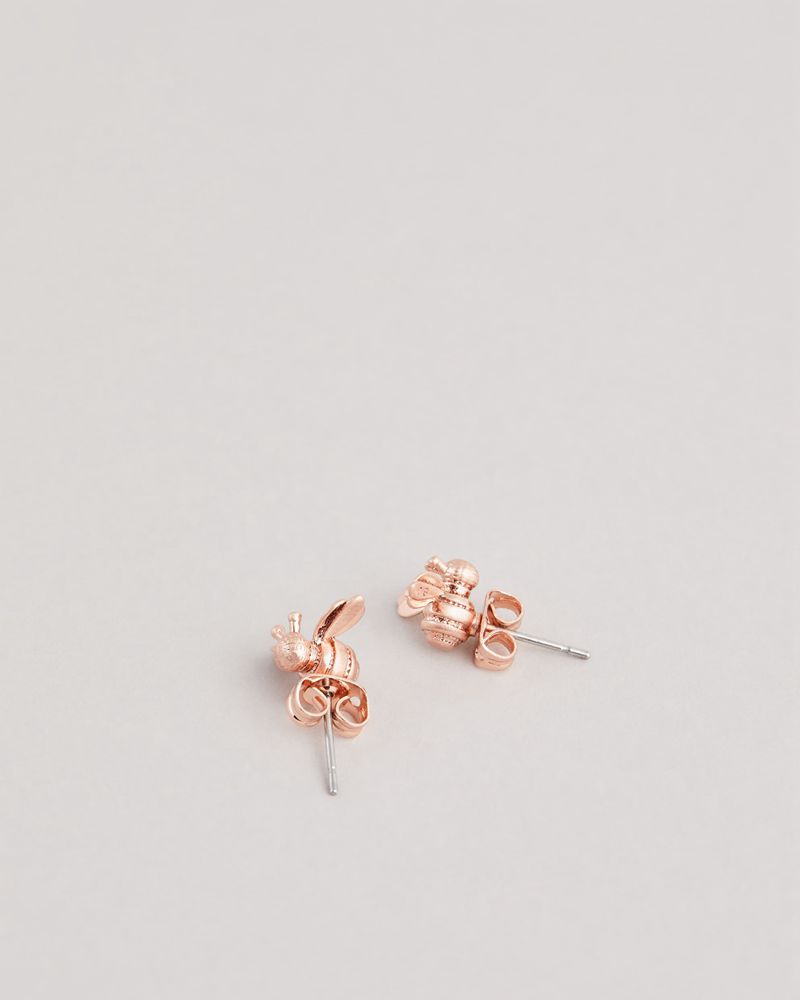 Ted Baker Beelii Bee Earrings Smycken Dam Rosegold | PGY-165932