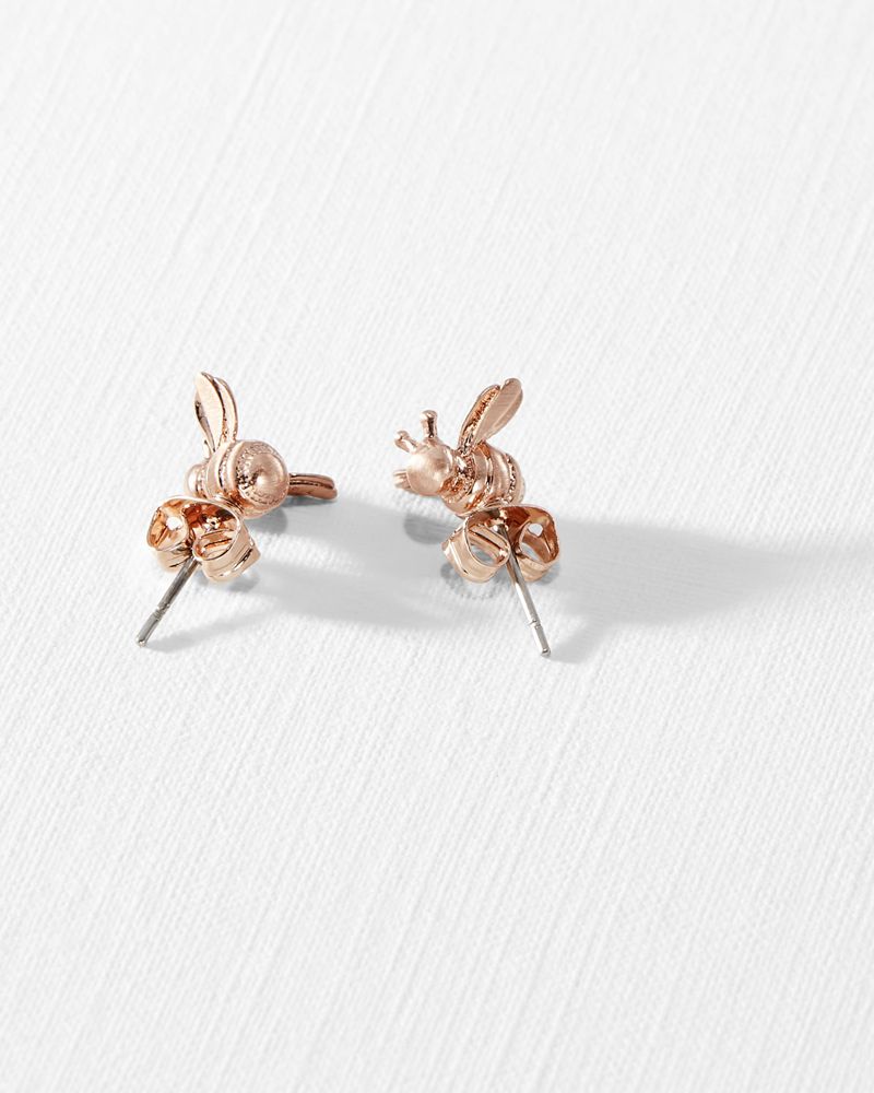 Ted Baker Beelii Bee Earrings Smycken Dam Rosegold | PGY-165932