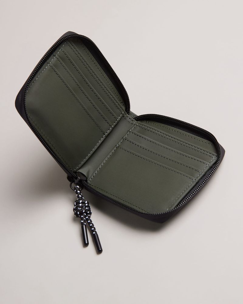 Ted Baker Bentch Rubberised And Cardholder Giftset Plånbok Herr Gröna | VOU-183729