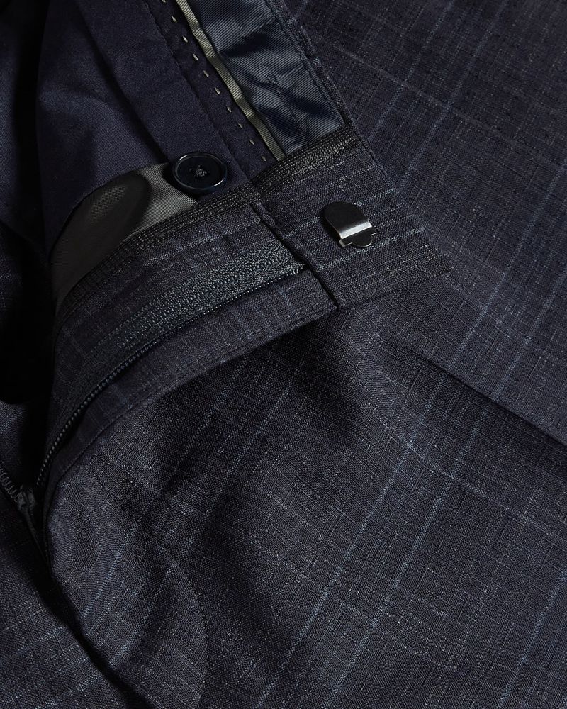Ted Baker Berwits Slim Navy Check Kostymer Herr Marinblå | SDG-867049