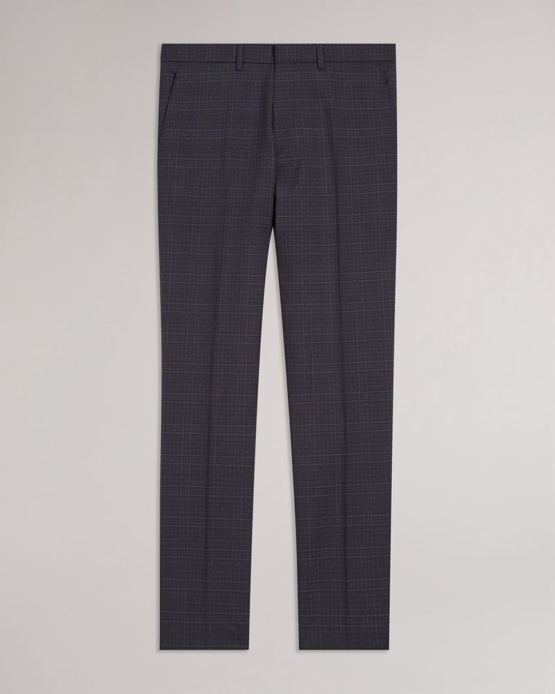 Ted Baker Berwits Slim Navy Check Kostymer Herr Marinblå | SDG-867049