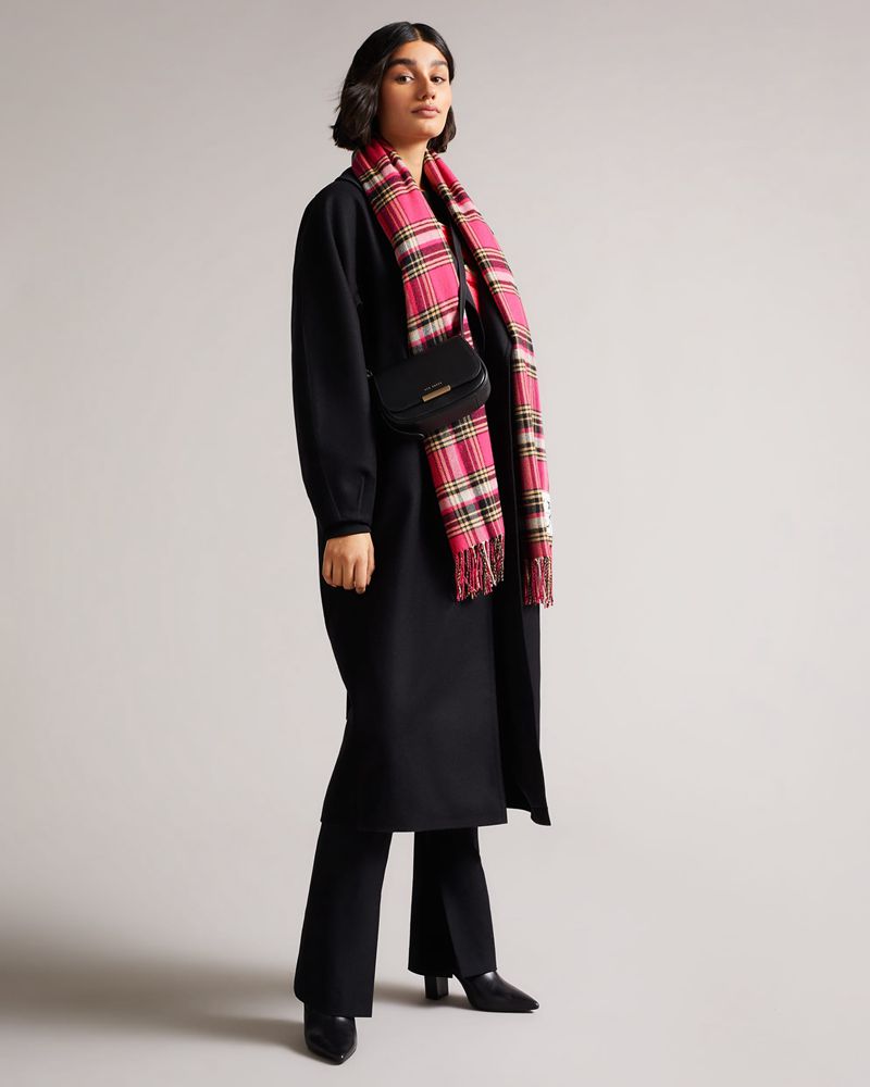 Ted Baker Betheni Mini Check Halsduk Dam Rosa | MJW-029341