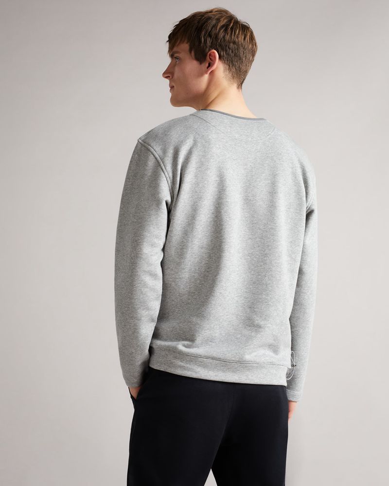 Ted Baker Birchin With Pocket Tröjor Herr Gray | BVQ-128953