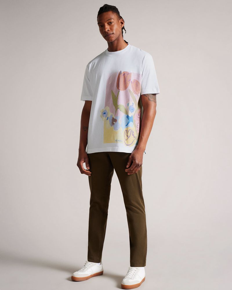 Ted Baker Bloomsb Blast Herr Vita | JTE-736498