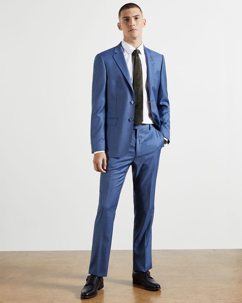 Ted Baker Bobcut Bomull Plain Skjorta Herr Vita | ARV-038147