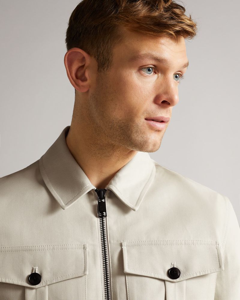 Ted Baker Bodley Double Faced Jacka Herr Vita | UBJ-574820
