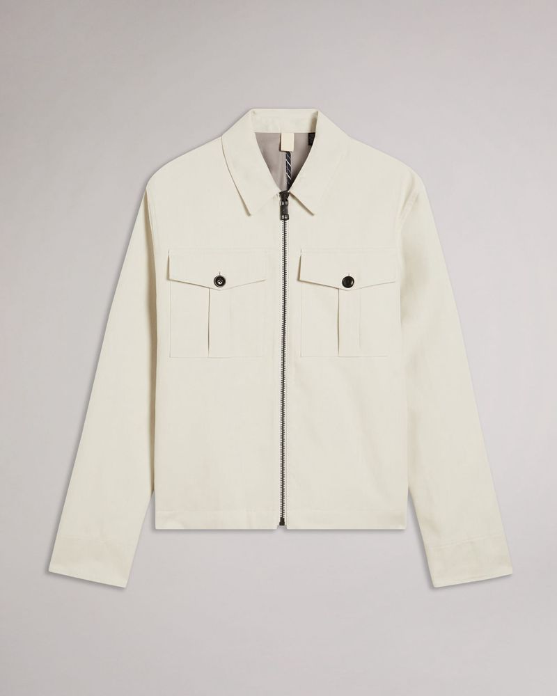 Ted Baker Bodley Double Faced Jacka Herr Vita | UBJ-574820
