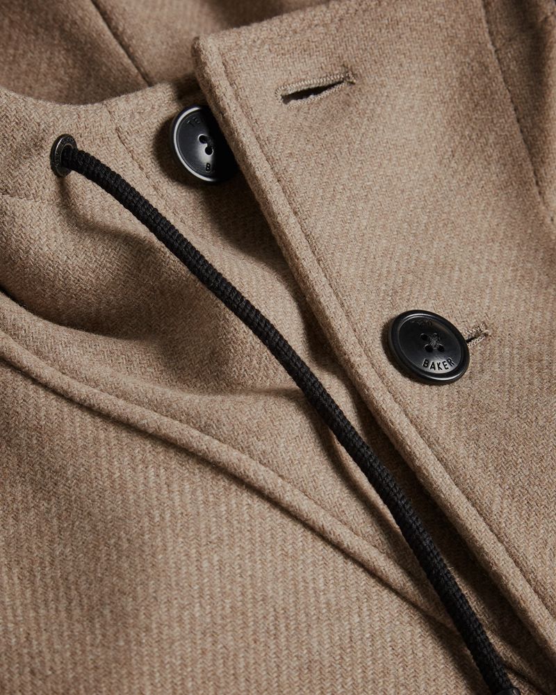 Ted Baker Bovey Heavy Wool Overhead Badkläder Herr Bruna | YTS-258467