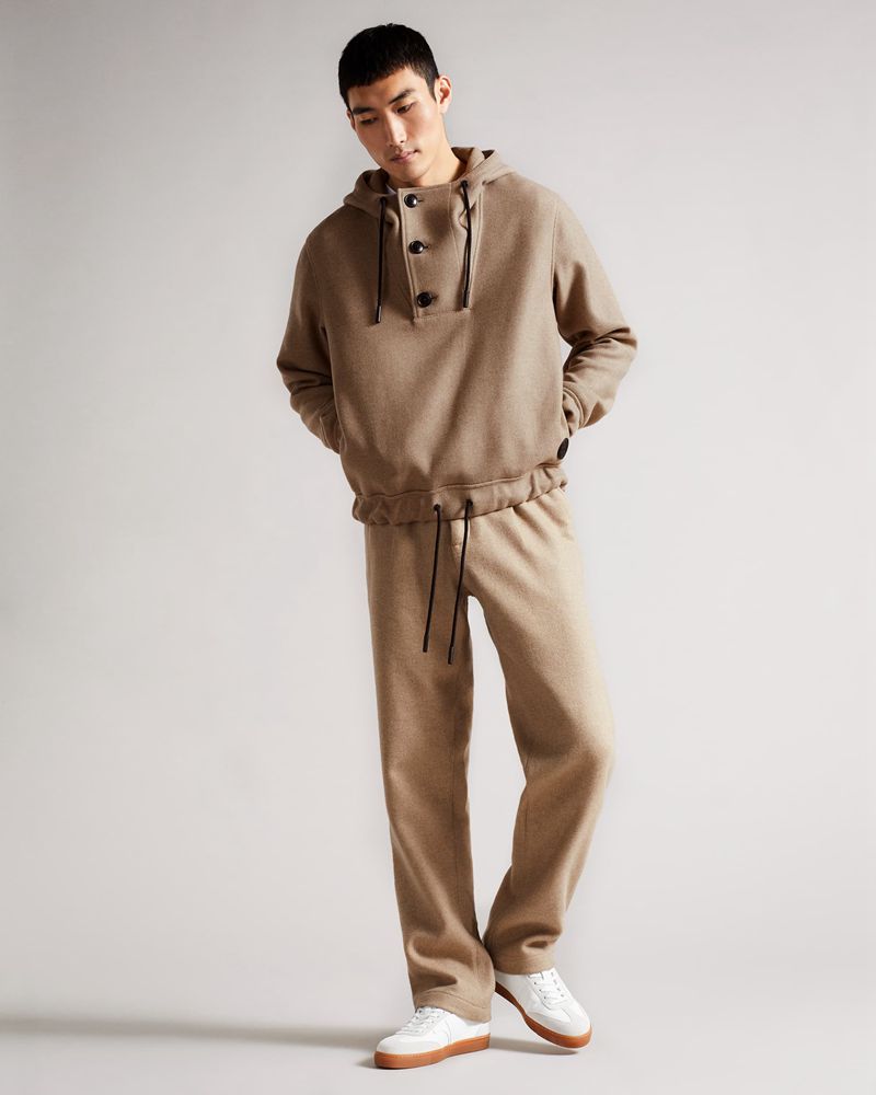 Ted Baker Bovey Heavy Wool Overhead Badkläder Herr Bruna | YTS-258467