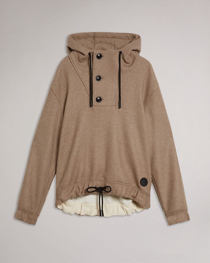 Ted Baker Bovey Heavy Wool Overhead Badkläder Herr Bruna | YTS-258467