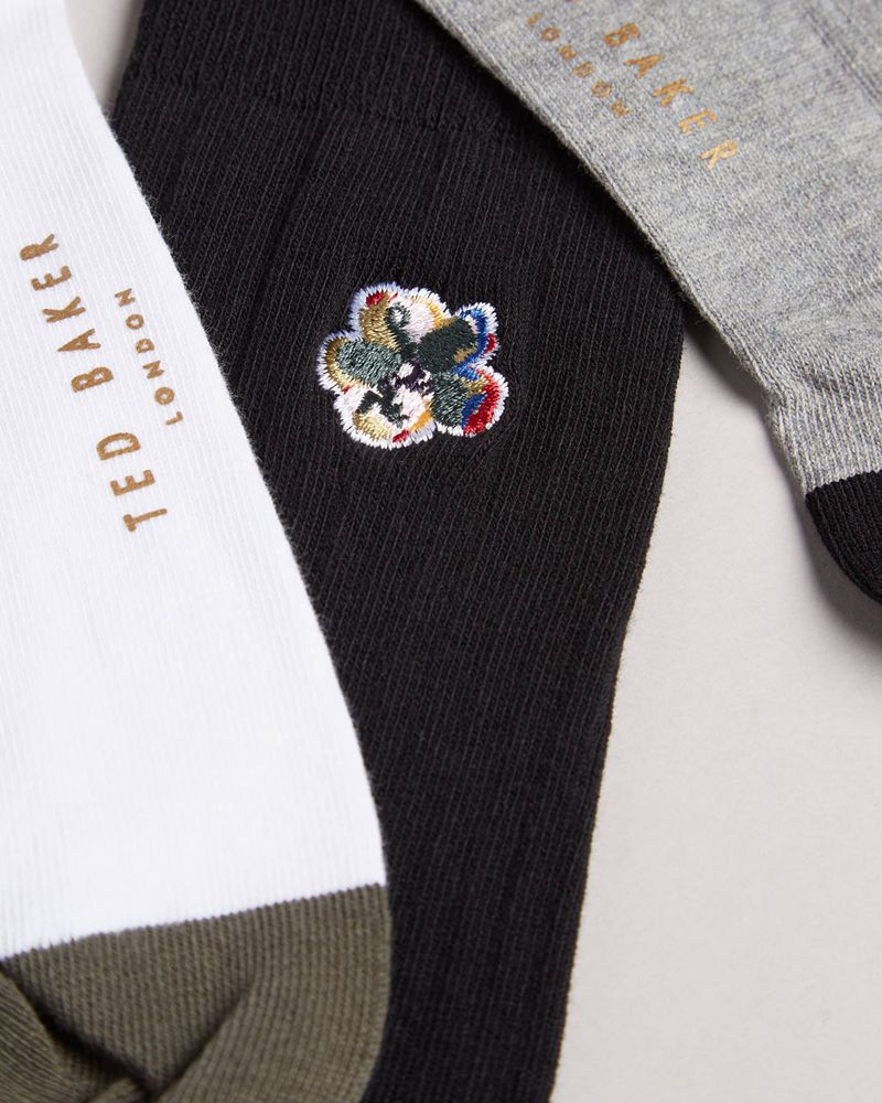 Ted Baker Boxone Three Pack Of Strumpor Herr Olika Färger | GCH-357049