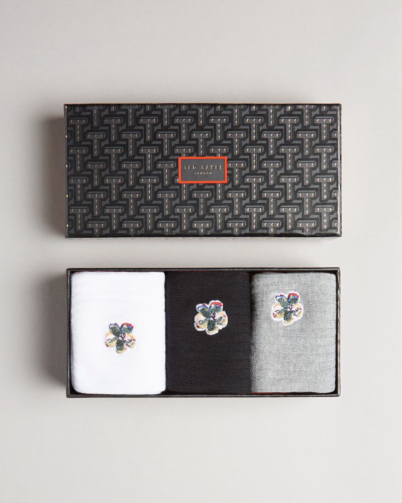 Ted Baker Boxone Three Pack Of Strumpor Herr Olika Färger | GCH-357049