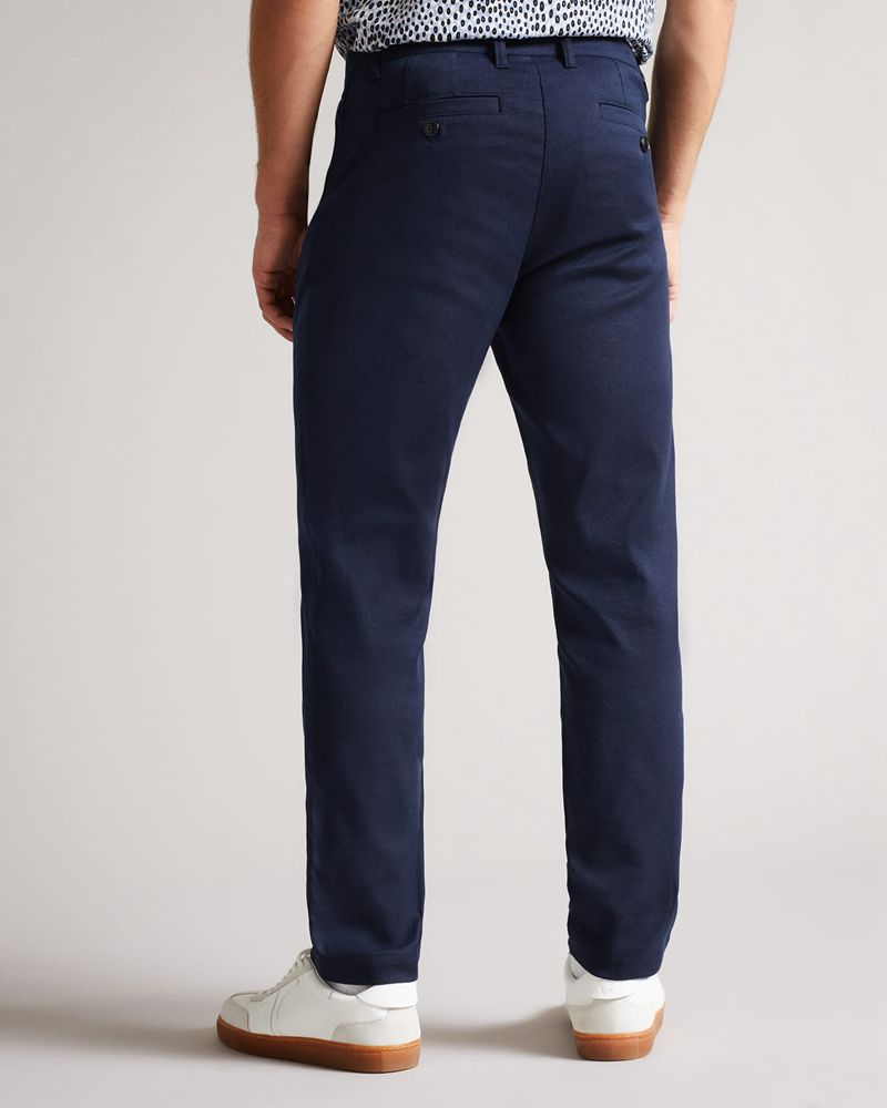 Ted Baker Boxwel Camburn Fit Textured Trs Kostymer Herr Marinblå | UKE-813460
