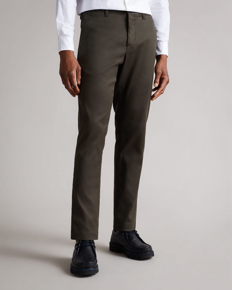 Ted Baker Boxwel Camburn Fit Textured Trs Byxor Herr Khaki | XZP-048762