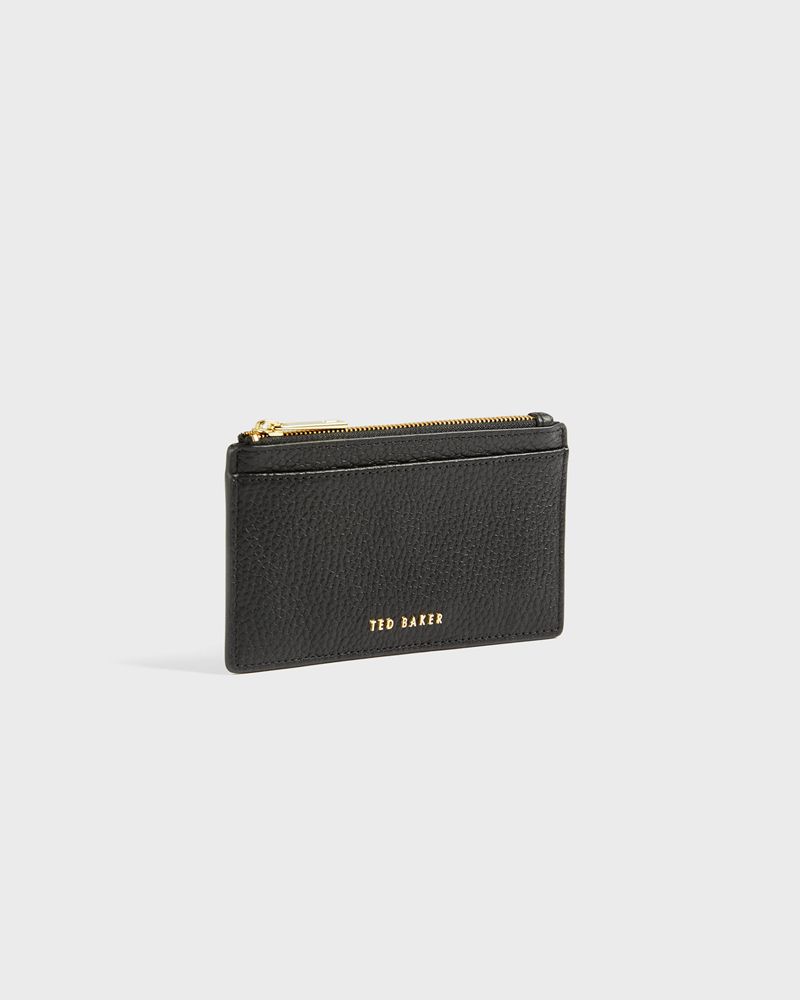 Ted Baker Briell Zip Card Holder Plånbok Dam Svarta | VIP-501672