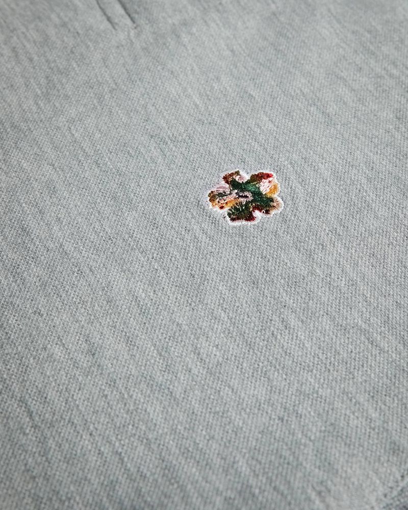 Ted Baker Camdn Sleeve Polo Blast Herr Gray | ALM-209157