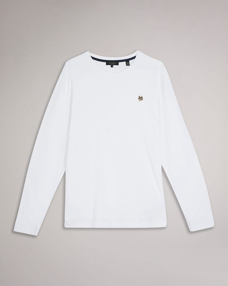 Ted Baker Canada Long Sleeve T Blast Herr Vita | VPE-238469