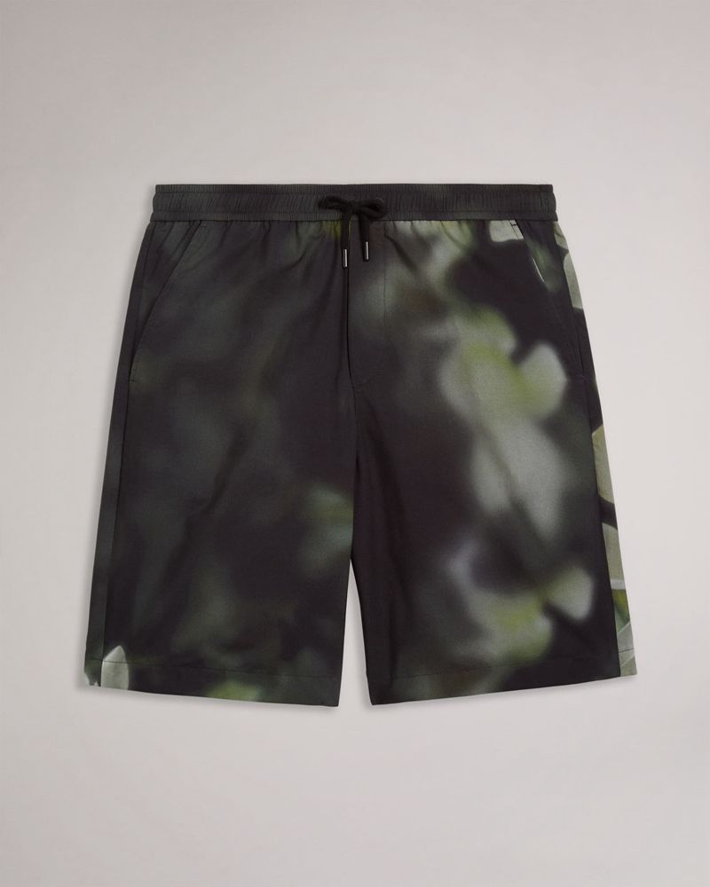 Ted Baker Caol Digital Floral Print Shorts Herr Svarta | PYU-607532