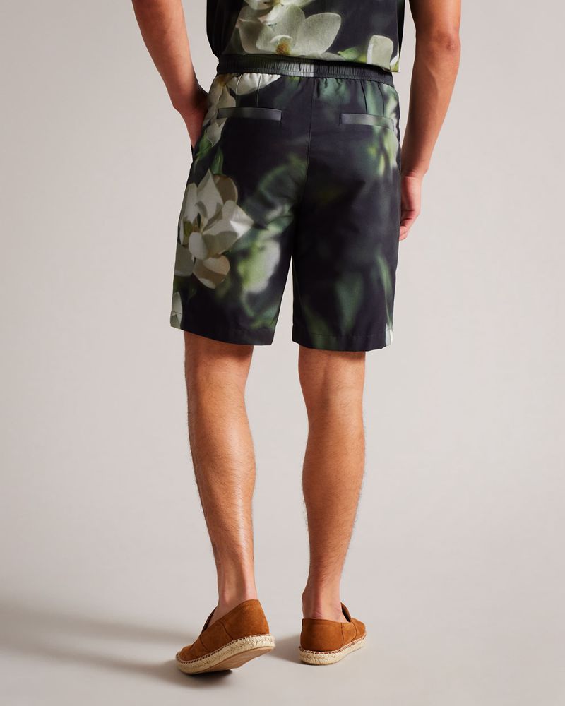 Ted Baker Caol Digital Floral Print Shorts Herr Svarta | PYU-607532