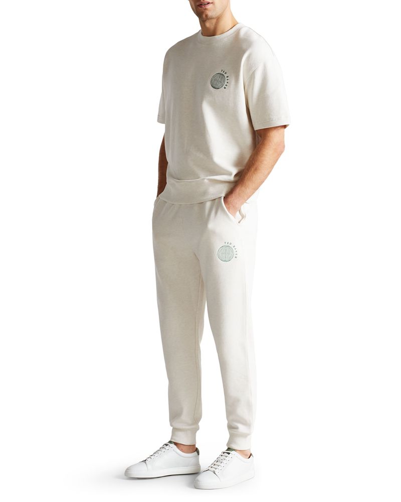 Ted Baker Carluke Jersey Jogger Byxor Herr Natural | HNY-465709