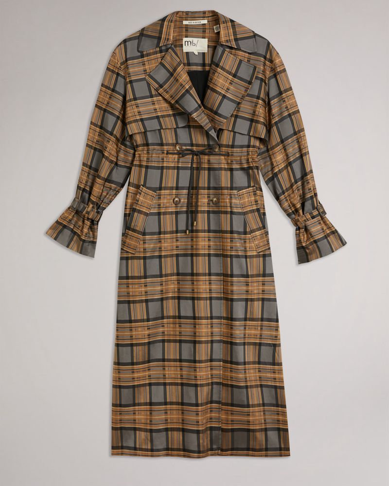 Ted Baker Catryna Check Trench Rockar Dam Bruna | BKQ-732968