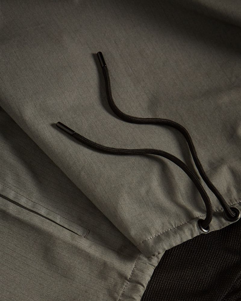 Ted Baker Chesnel Overhead Hooded Anorak Rockar Herr Gray | EAV-215386