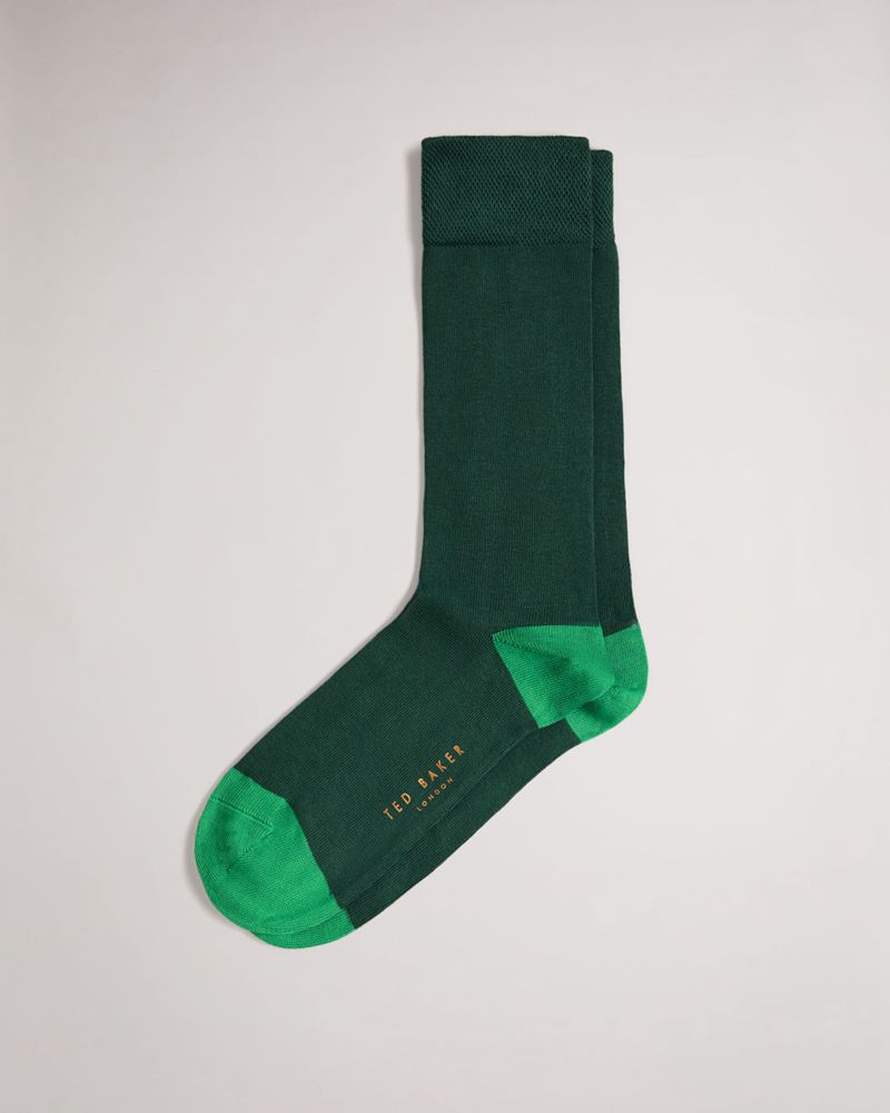 Ted Baker Clasic Plain Strumpor Herr Gröna | ADM-817463