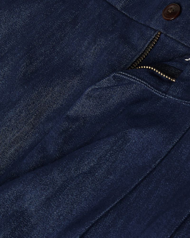 Ted Baker Cleigh Darnley Fit Denim Look Trs Byxor Herr Marinblå | FPX-490273