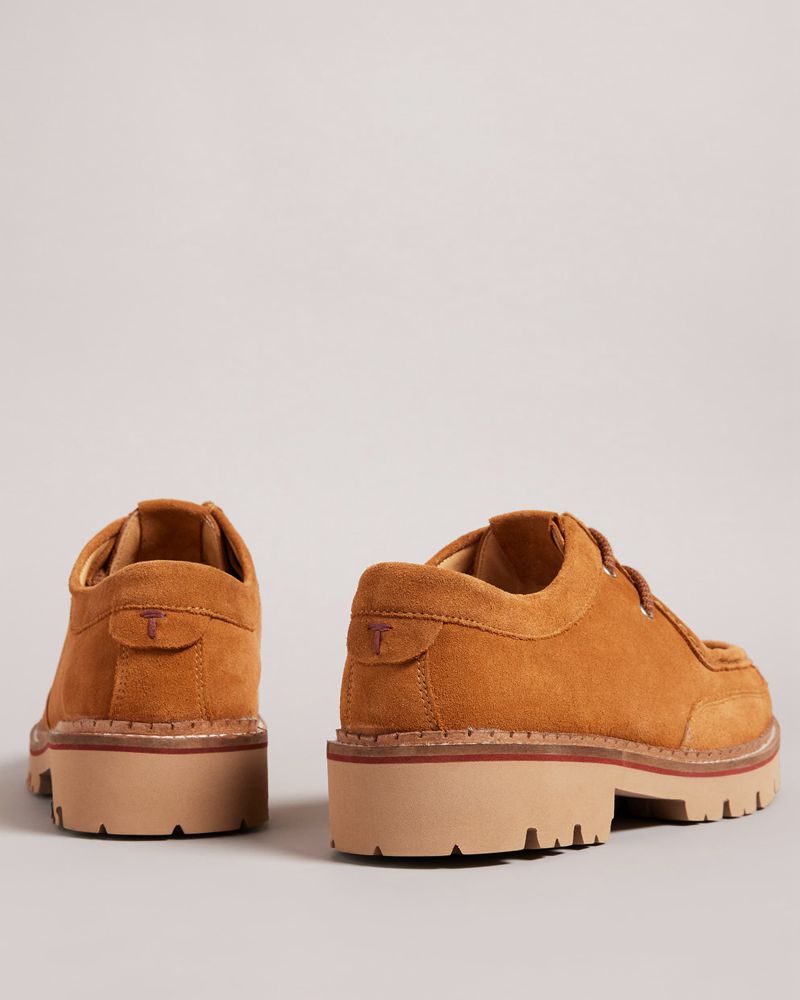 Ted Baker Clerdd Tjock Sole Mocka Loafers Herr Bruna | JUM-470185