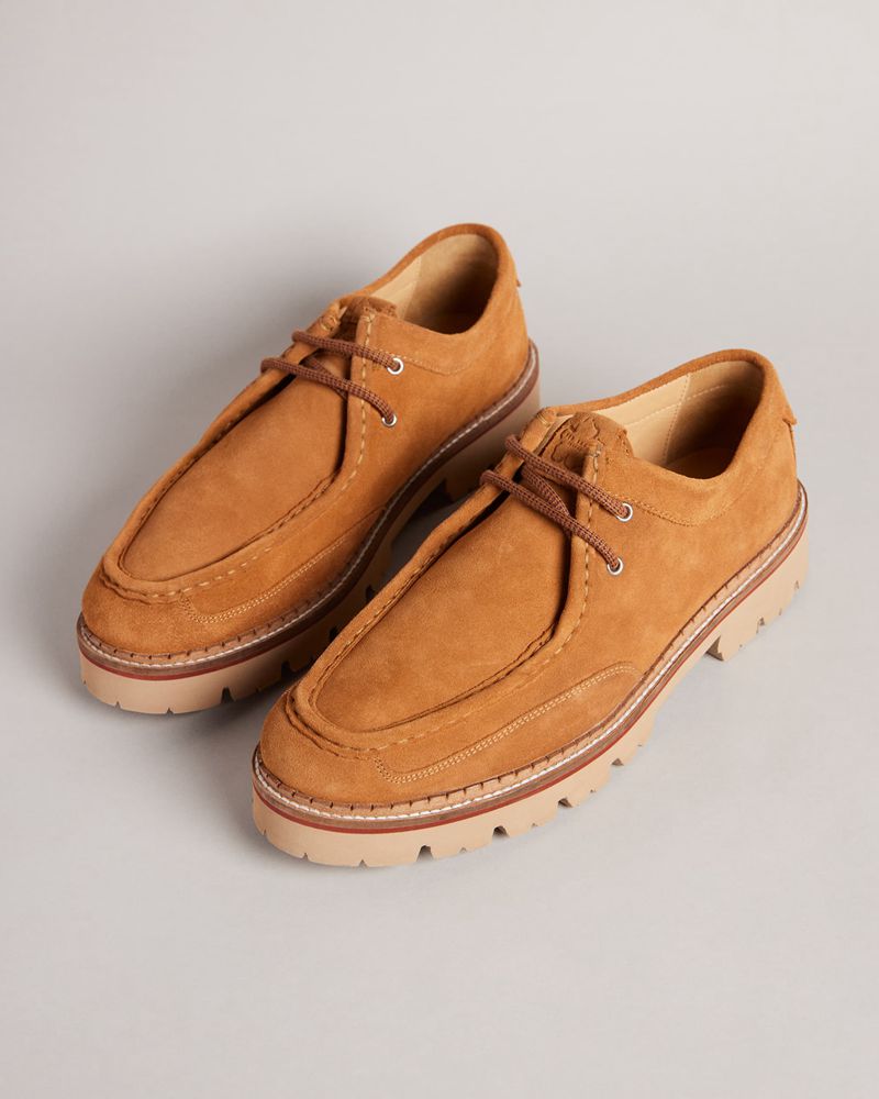 Ted Baker Clerdd Tjock Sole Mocka Loafers Herr Bruna | JUM-470185