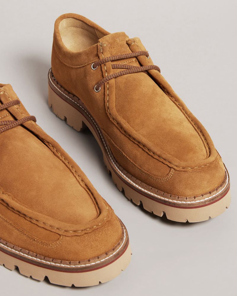 Ted Baker Clerdd Tjock Sole Mocka Loafers Herr Bruna | JUM-470185