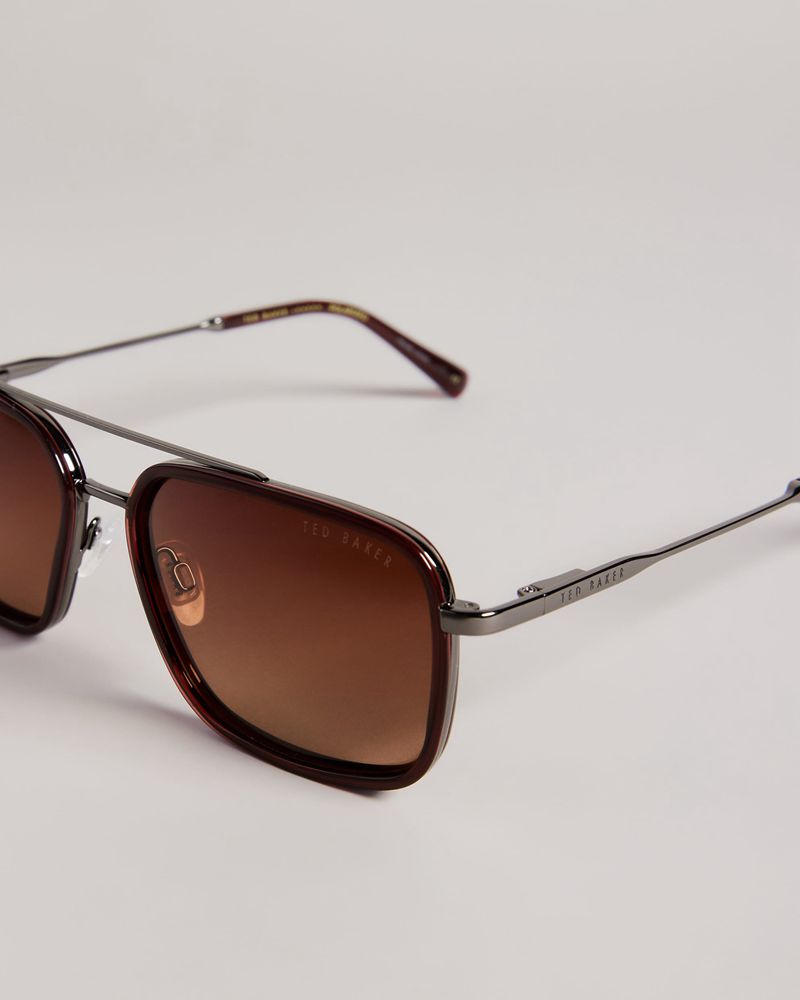 Ted Baker Coasst Tms090 Combination Navigator Solglasögon Herr Bruna | KRV-714560