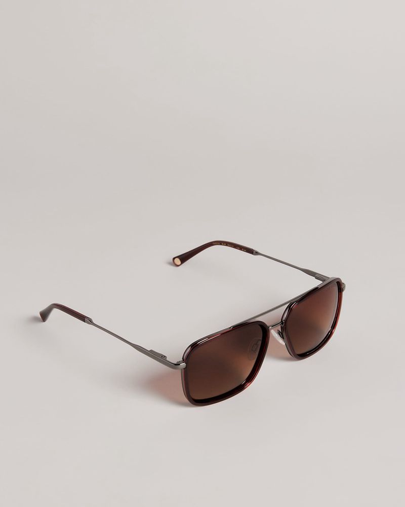 Ted Baker Coasst Tms090 Combination Navigator Solglasögon Herr Bruna | KRV-714560