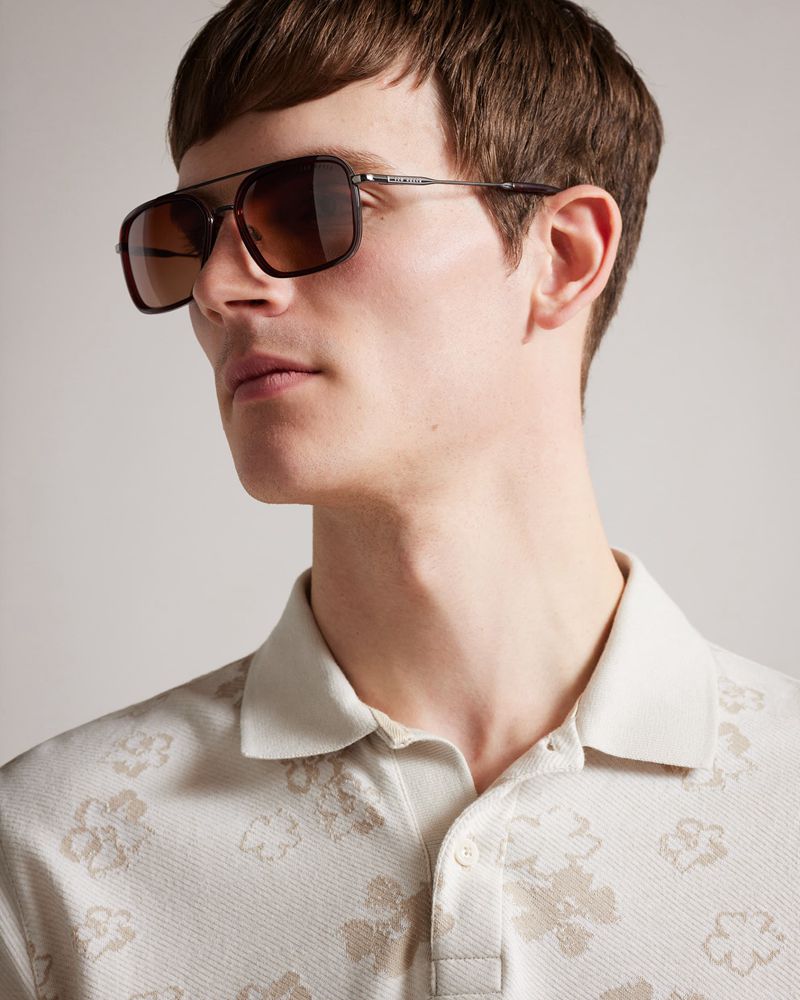 Ted Baker Coasst Tms090 Combination Navigator Solglasögon Herr Bruna | KRV-714560