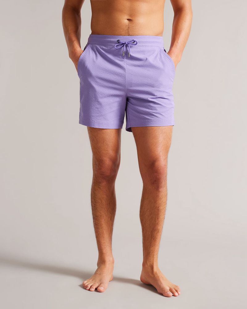 Ted Baker Colne Plain Textured Badkläder Herr Lila | ALB-260189