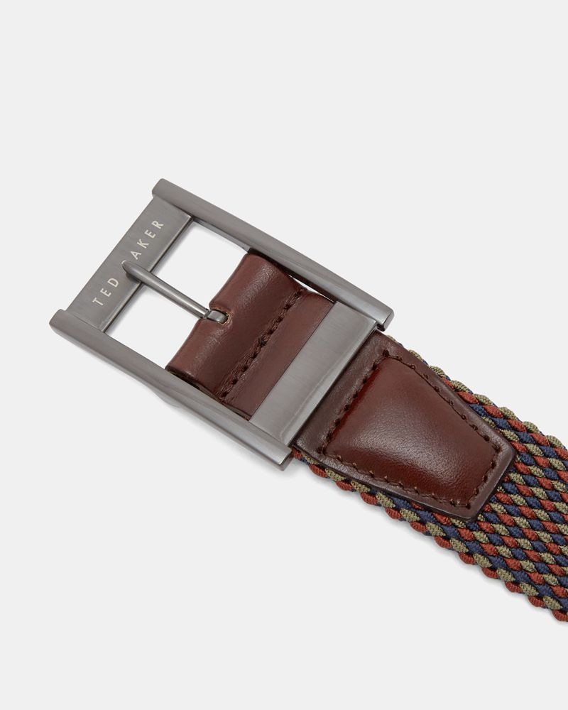 Ted Baker Columm Reversible Elastic Bälte Herr Orange | OBR-413607