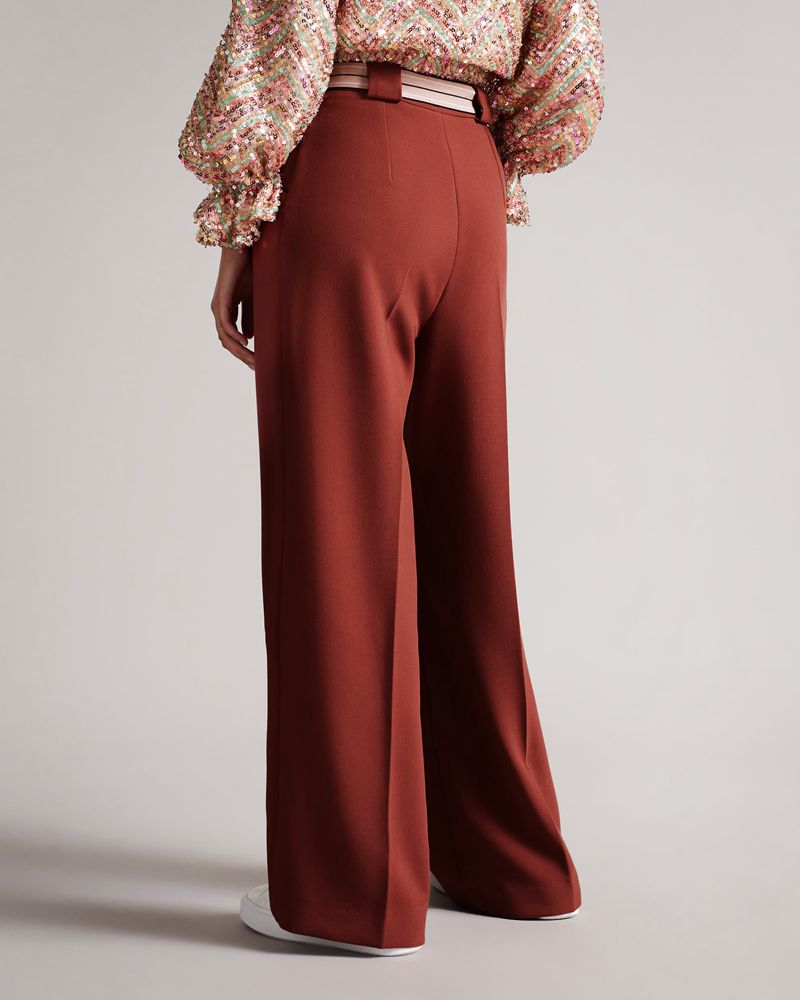 Ted Baker Conces Tailored Breda Leg Byxor Dam Bruna | QNH-120387