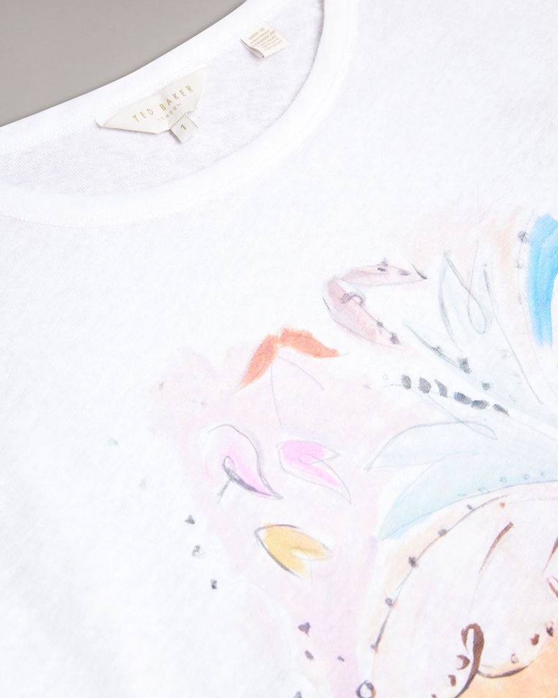 Ted Baker Coraliy Graphic Vest Blast Dam Olika Färger | MHD-940321