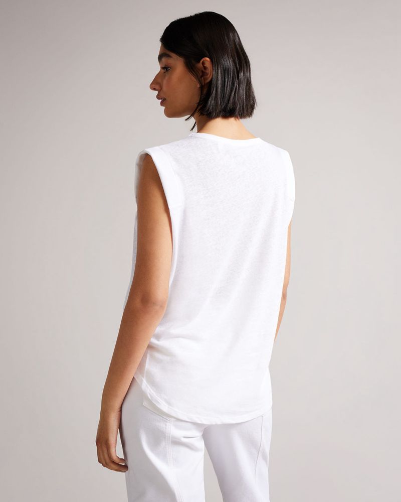 Ted Baker Coraliy Graphic Vest Blast Dam Olika Färger | MHD-940321