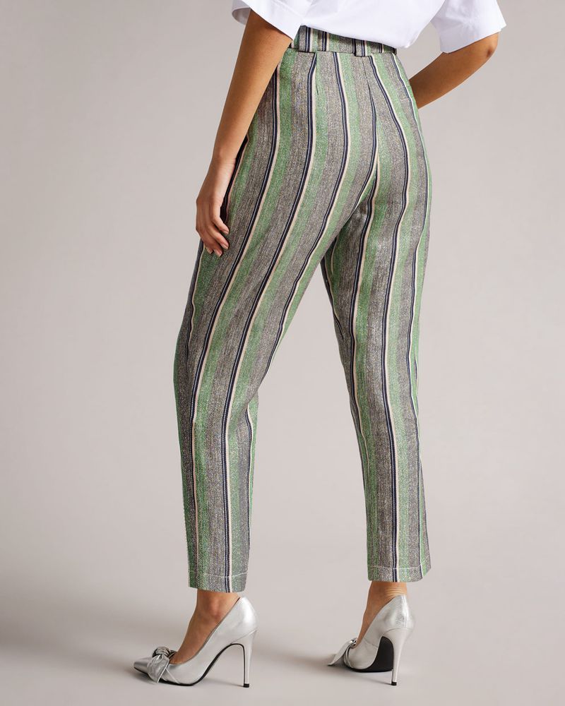 Ted Baker Cybele Striped Byxor Dam Gröna | NHJ-952380