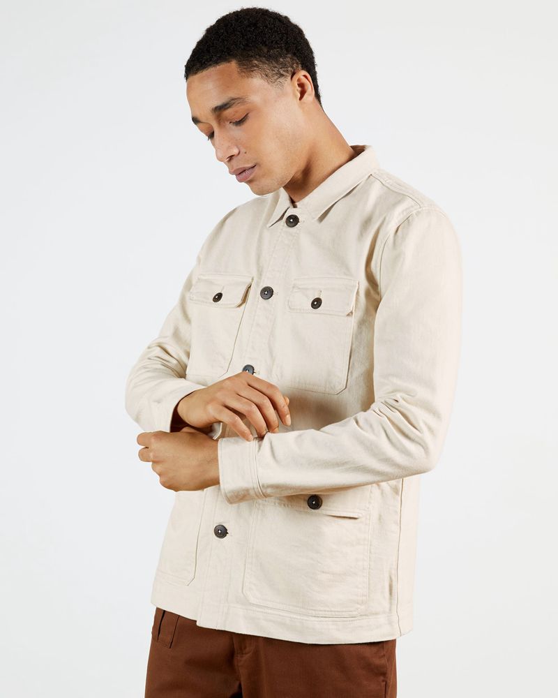 Ted Baker Cycle Utility Jacka Herr Vita | VMI-642185