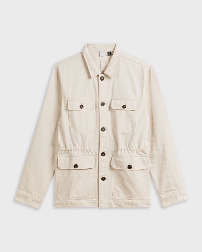 Ted Baker Cycle Utility Jacka Herr Vita | VMI-642185