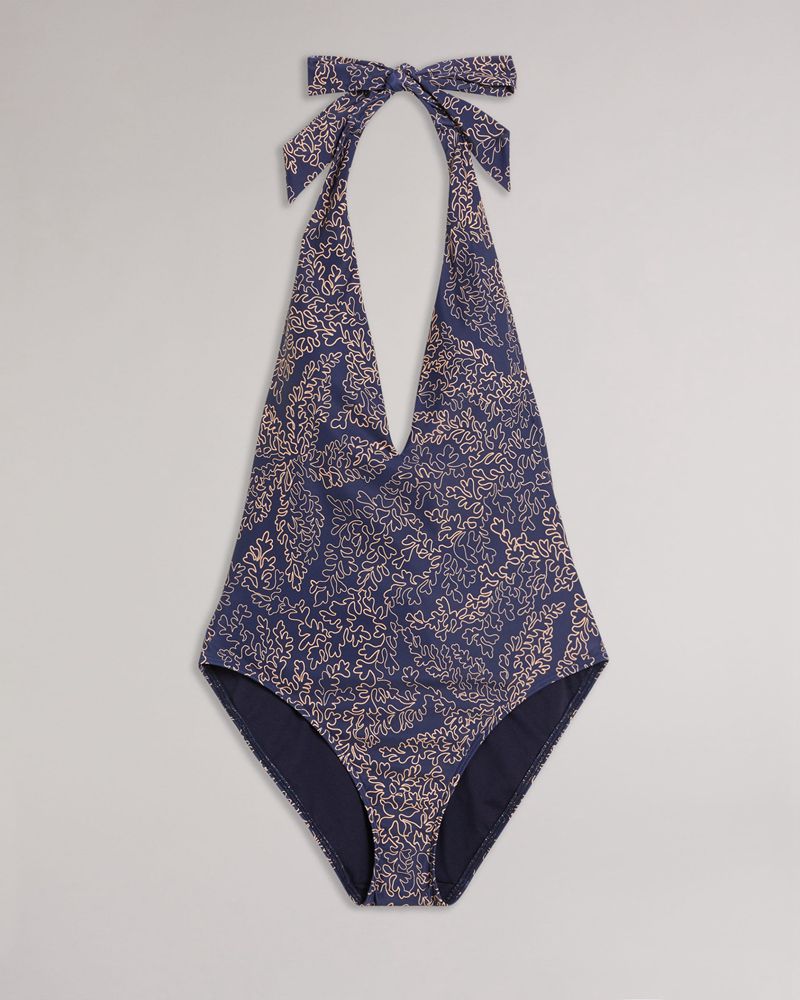 Ted Baker Dainah Badkläder Dam Marinblå | NFE-643175