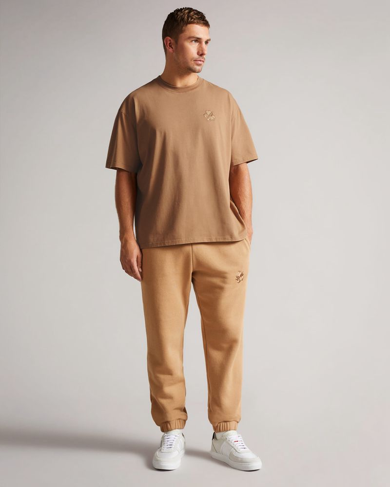 Ted Baker Dalas Sleeve Heavy Weight Relaxed Fit T Blast Herr Rosa | SEP-634217