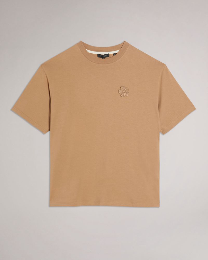 Ted Baker Dalas Sleeve Heavy Weight Relaxed Fit T Blast Herr Rosa | SEP-634217