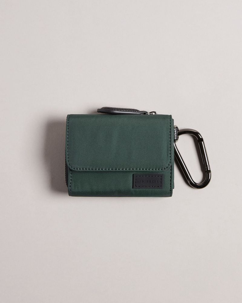 Ted Baker Dans Nylon Clip On Plånbok Herr Gröna | BGH-392504