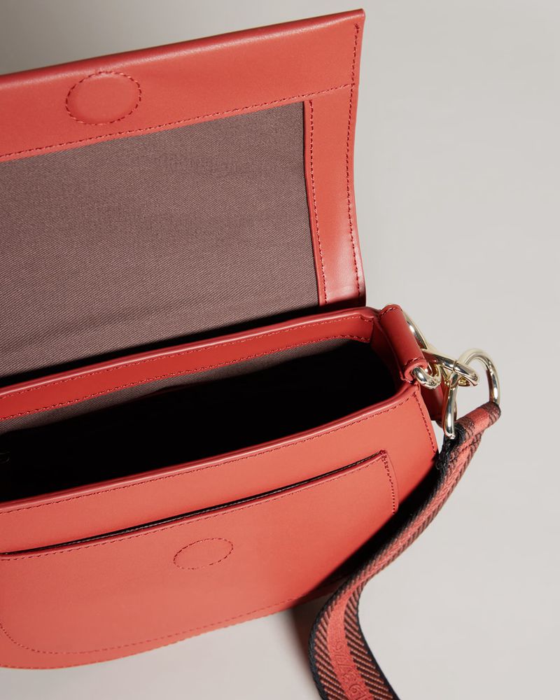 Ted Baker Darcell Branded Webbing Satchel Cross Body Crossbody Väska Dam Bruna | AKR-716839